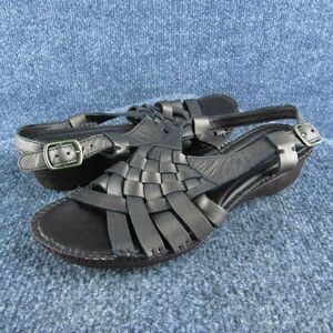 St. John's Bay Womens Metallic Shimmer Slingback Brown Leather Sz 6.5M Used 2025